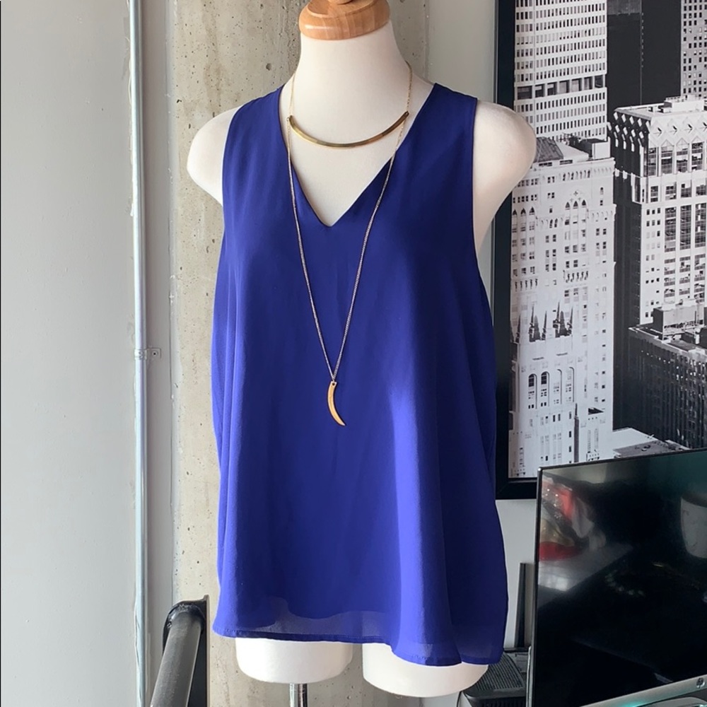 Banana Republic royal blue blouse